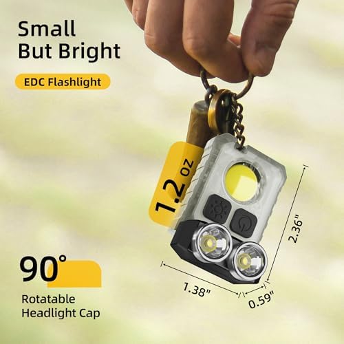 Compact 1200LM Rechargeable EDC Flashlight