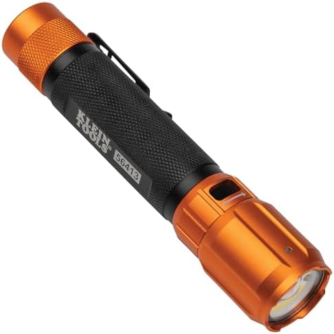 Rechargeable 2-Color LED Flashlight with Holster