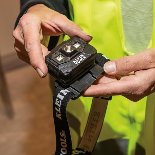 Klein Tools Rechargeable LED Headlamp Set with Bracket Fabric Strap
