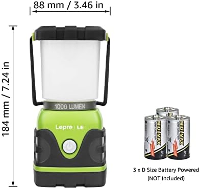 Lighting EVER Lepro Bundle 2 Packs 1000LM LED Camping Lantern