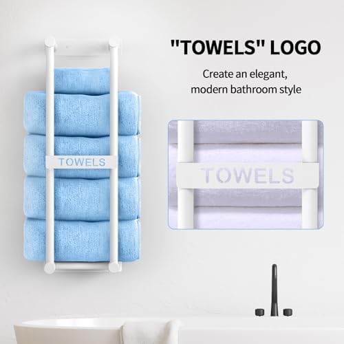 STWWO Small Bathroom Towel Storage System
