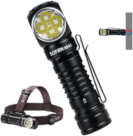 4000 Lumen Rechargeable Headlamp with Magnetic Base