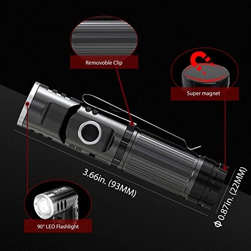 HAUTMEC Rechargeable LED Flashlight