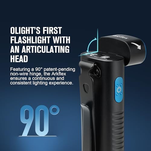 OLIGHT Arkflex Adjustable 1000 Lumens Rechargeable Handheld Flashlight