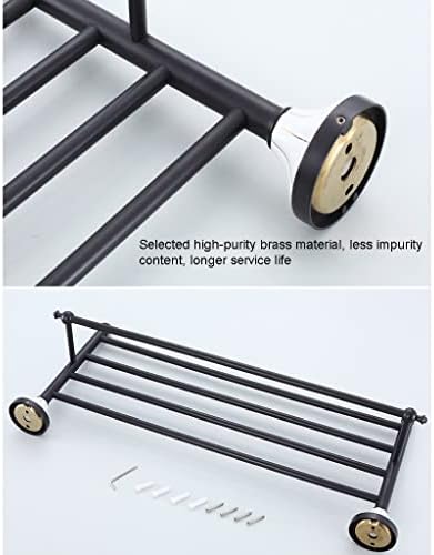 Versatile antique copper bath towel rack