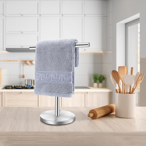 Sturdy Stainless Steel T-Shape Towel Holder Stand for Bathroom