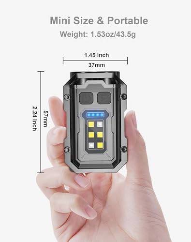 Compact Rechargeable IP65 Handheld Flashlight with 8 Modes