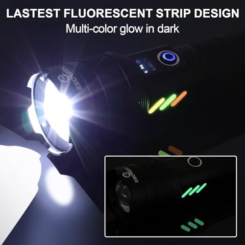 ESGREEN Rechargeable Flashlight with 5000ft Beam
