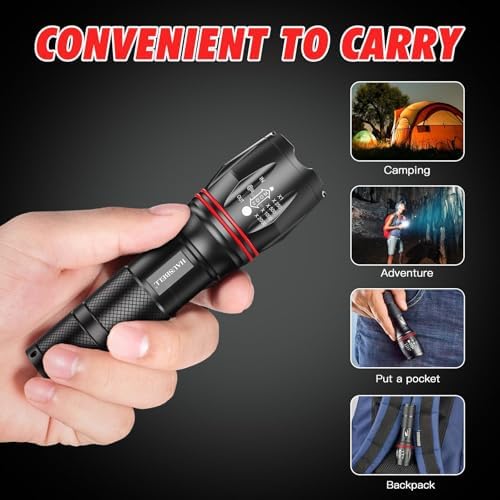HAUSBELL A100 LED Flashlight - Bright Compact and Tough