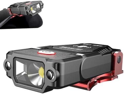 1000 Lumens Rechargeable Sensor Clip-On Headlamp with 90 Adjustable Design