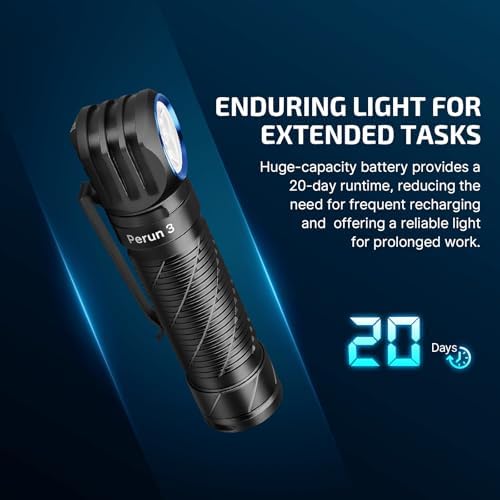 Perfect LED Headlamp 3000 Lumens Red Light Rechargeable waterproof durable