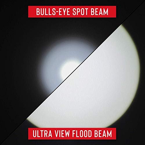 1000 LUMEN DUAL POWER FLASHLIGHT WITH PURE BEAM SLIDE FOCUS