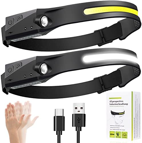 Ginlpd Rechargeable 2-Pack LED Headlamp