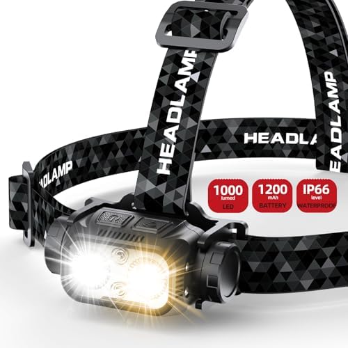 Quick SetupPHLIPESAM Rechargeable Headlamp Red LightIP66 Waterproof
