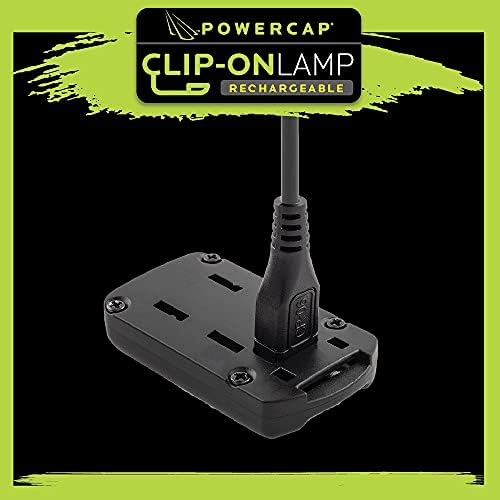 POWERCAP Hat Clip On Lamp - Rechargeable LED Headlamp - Ultra-Bright Hands Free