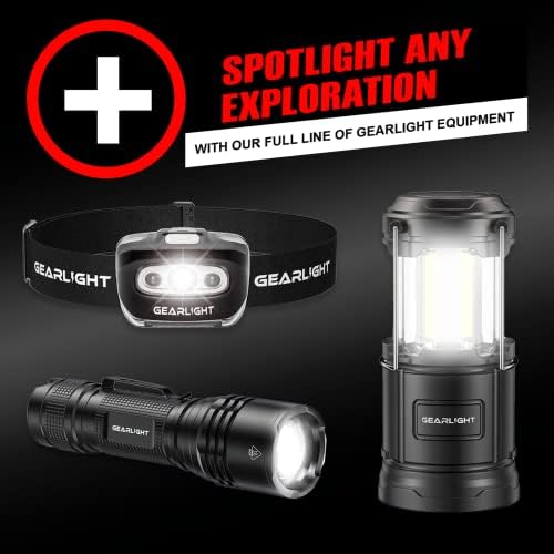 GearLight LED Flashlight - Durable camping flashlight with zoom feature