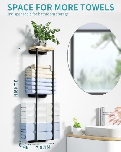 Stylish 2-Tier Metal Towel Rack