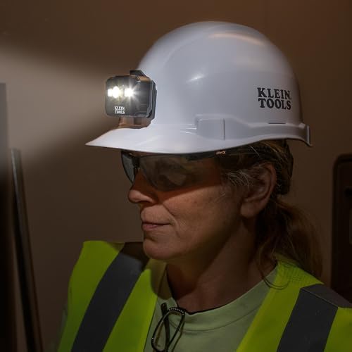 Klein Tools Rechargeable LED Headlamp Set with Bracket Fabric Strap