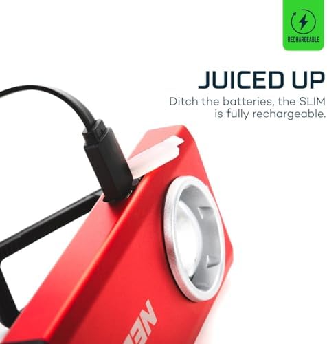 NEBO Slim Work Light USB Rechargeable BrightPocket Light with Clip