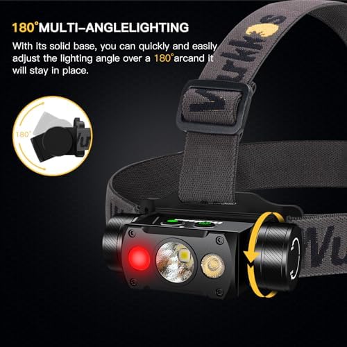 Wurkkos HD50 4000 Lumens Headlamp with 6 Modes