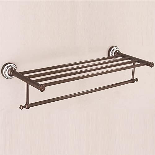Stylish Brown Antique Brass Dual Tiers Bath Towel Rack