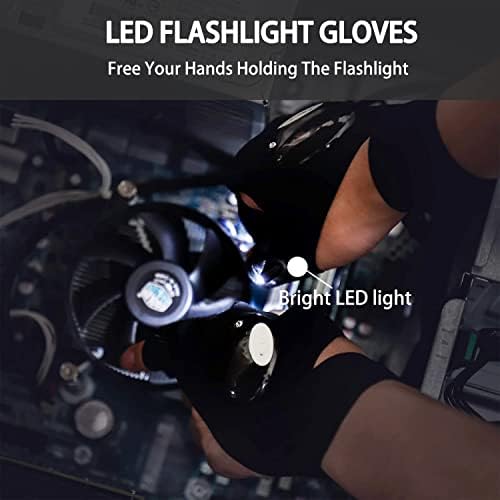 Adjustable LED Flashlight Gloves