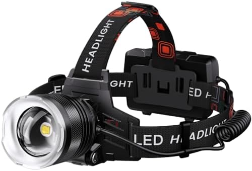 LED Rechargeable Headlamp with 5 Modes 900000 Lumens