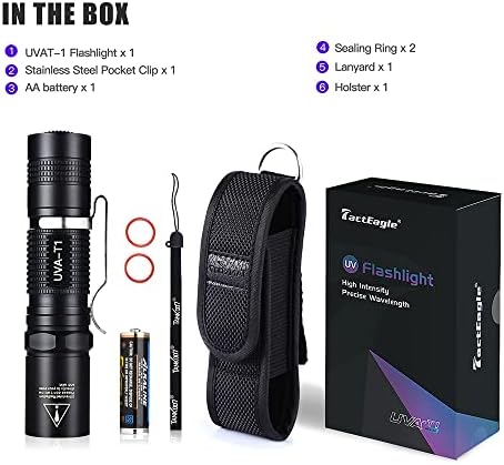 UVA-T1 UV Flashlight Durable Pet Stain Detecting Tool