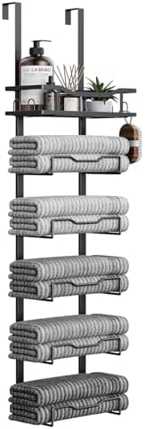 Compact No-Drill Bathroom Towel Rack