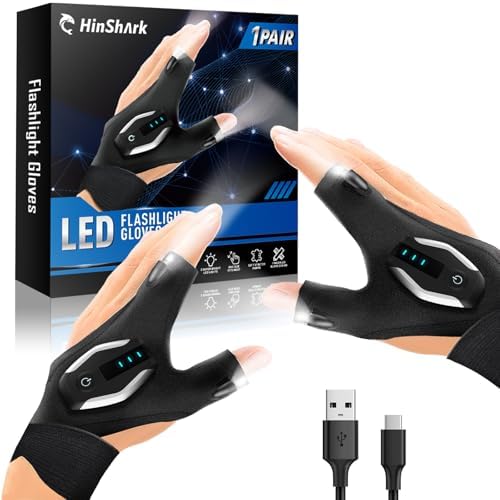 Fathers Day LED Gloves Dad Gift for Men