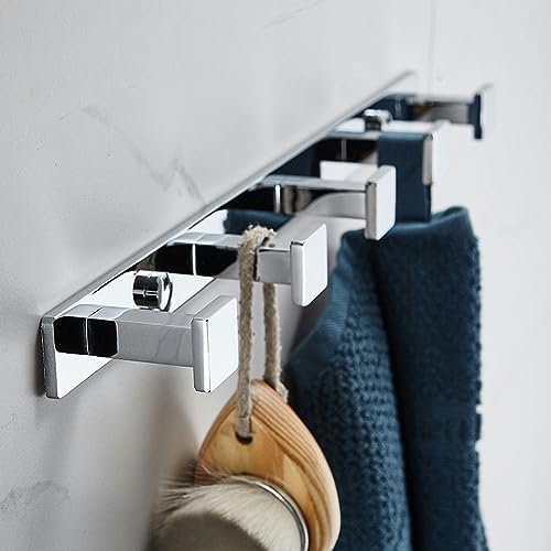 Space-Saving Stylish Bathroom Towel Rack Corinthian Style Snake Design