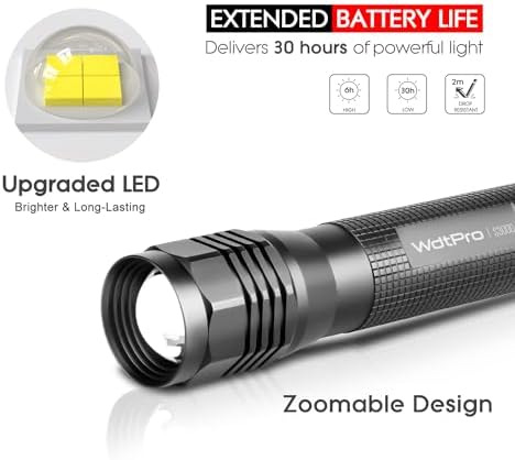 WdtPro High-Powered LED Flashlight S3000