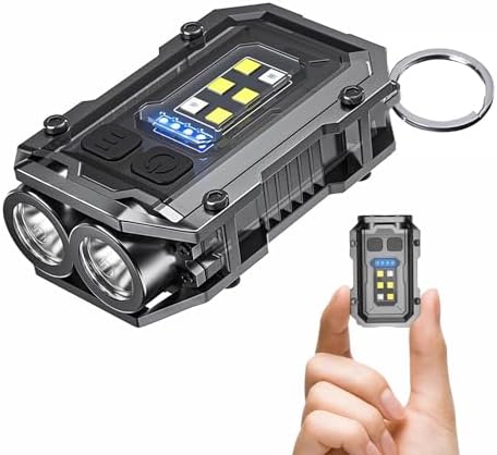 Compact Rechargeable IP65 Handheld Flashlight with 8 Modes