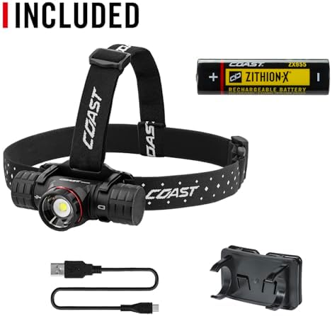 Coast XPH34R Headlamp Pure Beam Rechargeable Magnetic