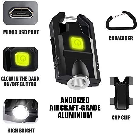 500Lumens Small Keychain Flashlight