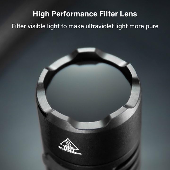 Essential for Detecting Pet Stains 365nm UV Flashlight from 77outdoor