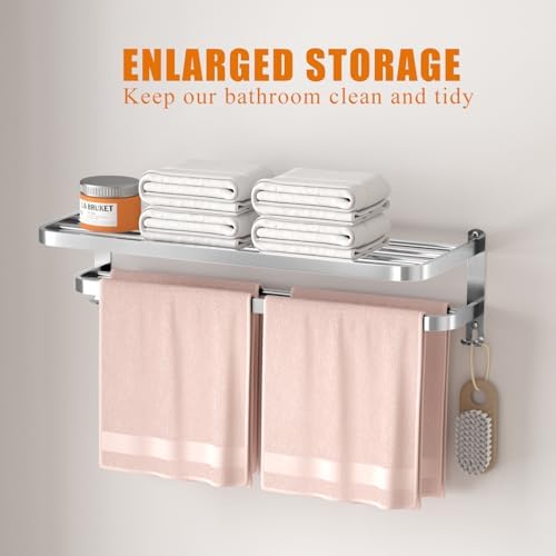 Bow Down NICETAKU Stainless Steel Towel Rack 23inch for Bathroom