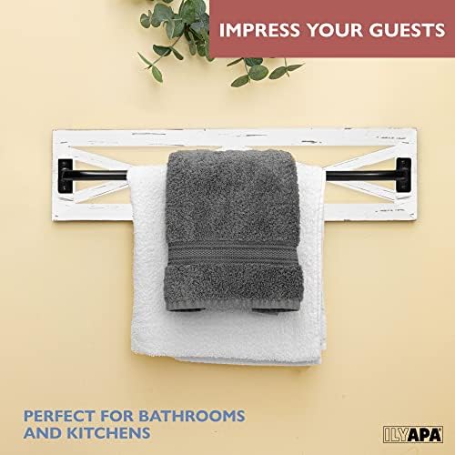 Country-styled Rustic Towel Bar Holder Set