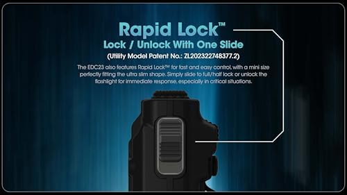 Nitecore EDC23 Rechargeable Flat Flashlight