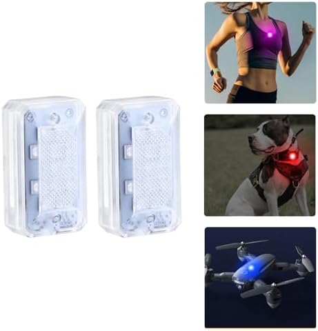 2-Piece Clip-On Running Lights for Night Safety