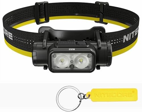 Durable Outdoor Headlamp Nitecore NU53 1800lm 6000mAh Aluminum Housing