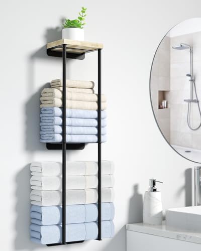 Stylish 2-Tier Metal Towel Rack