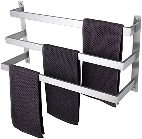 KOKOSIRI 3-Tier Bath Towel Bars stainless steel