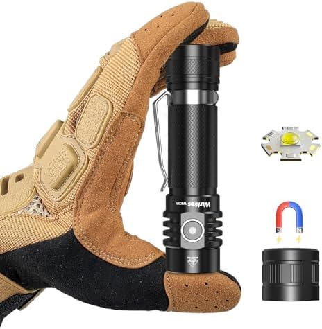 Wurkkos WK03 LED Flashlight - 6 Modes Magnetic Rechargeable Waterproof Camper