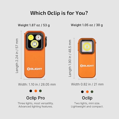 Olight Oclip Pro EDC Rechargeable Flashlight