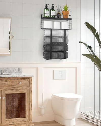 Sturdy Wall-Mounted Towel Rack