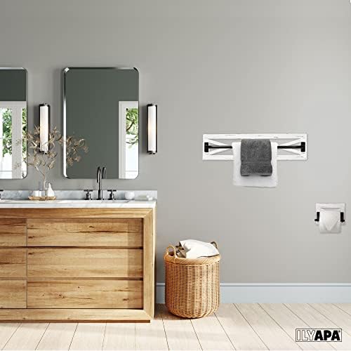 Country-styled Rustic Towel Bar Holder Set