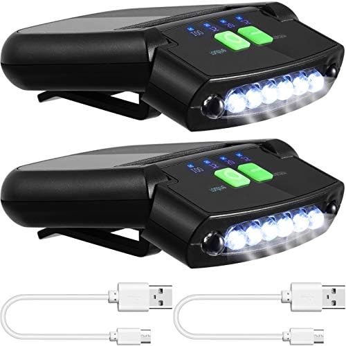 Mudder 2-Piece LED Cap Lights