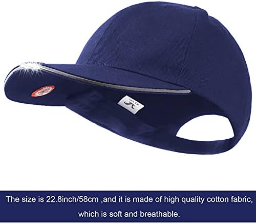 Durable LED Baseball Cap for Camping Fishing - 5 LED Lightweight Headlamp