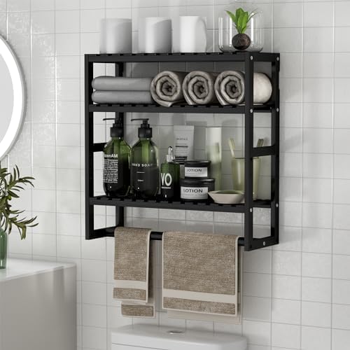 PPN Bamboo Towel Rack for Small Spaces